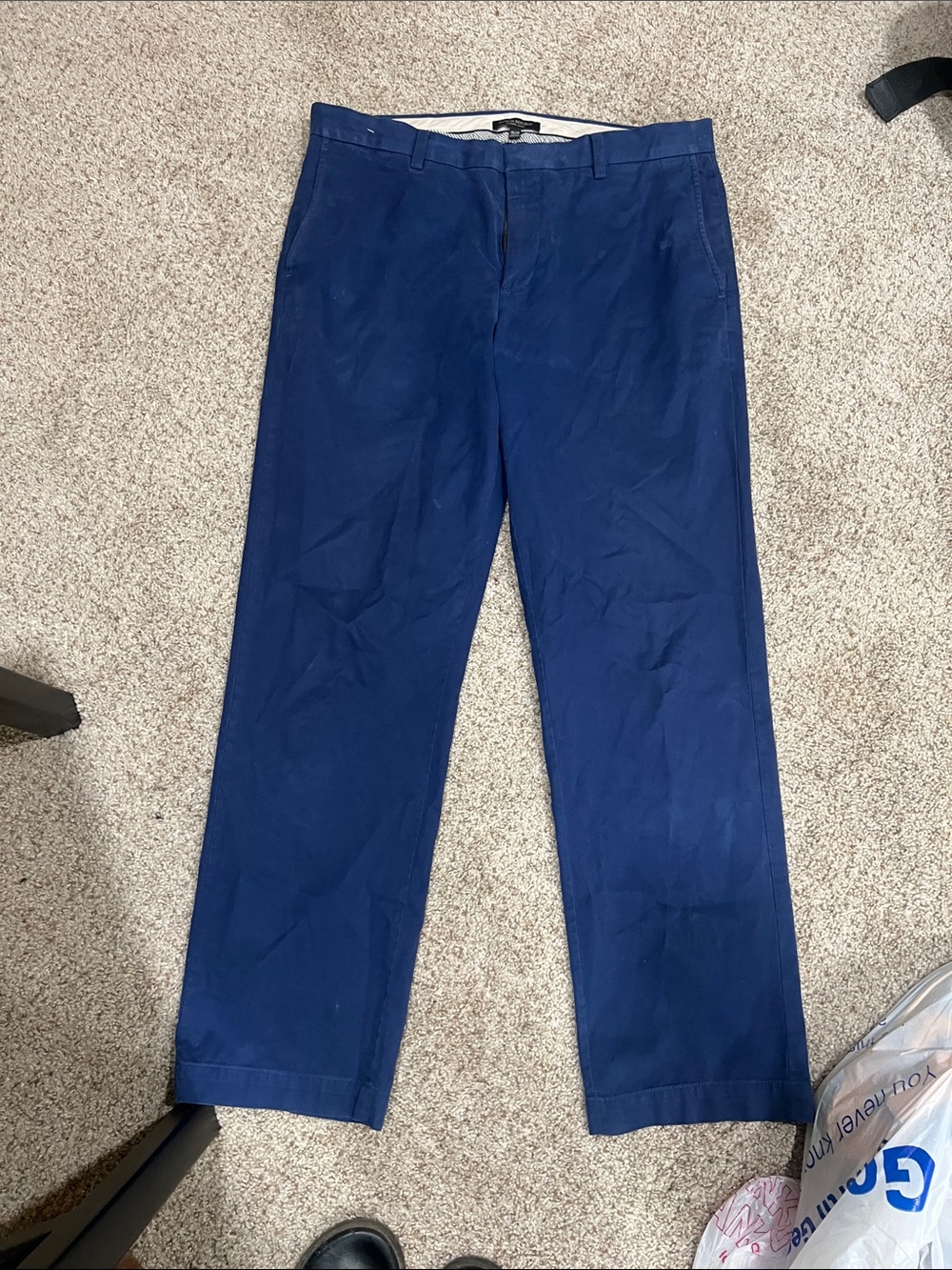 Men's Navy Blue Casual Chinos
